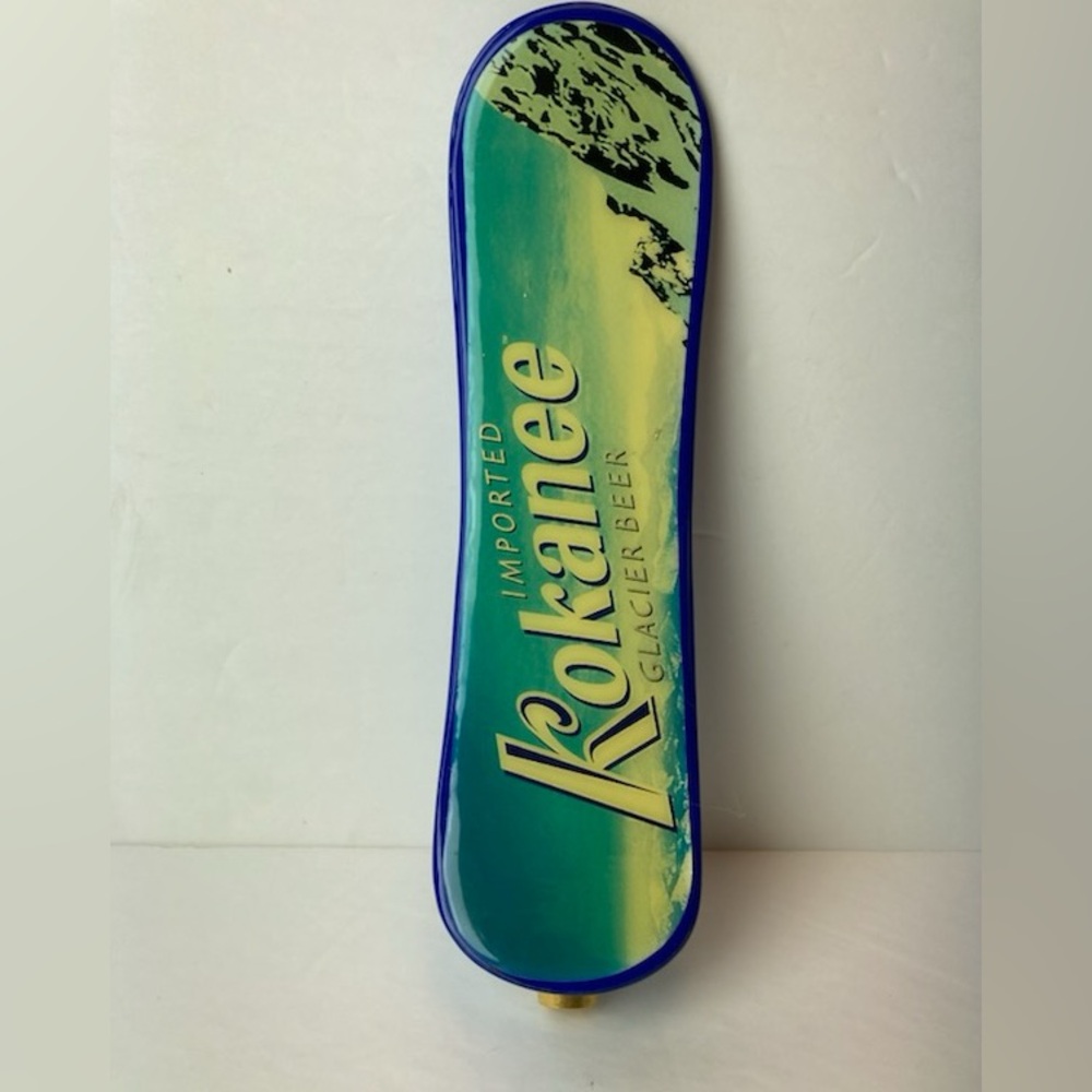Rare Kokanee Glacier Beer Tap Handle - Snowbaord Shape Vintage Bar Tap